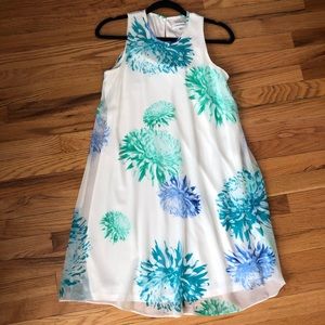 Calvin Klein Chiffon Trapeze Dress